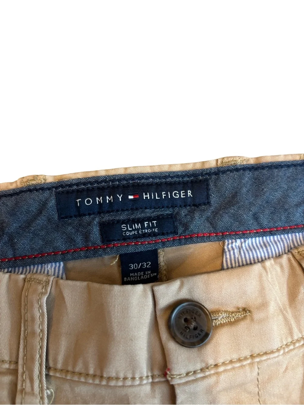 Tommy Hilfiger Slim Fit Chinos in Light Tan